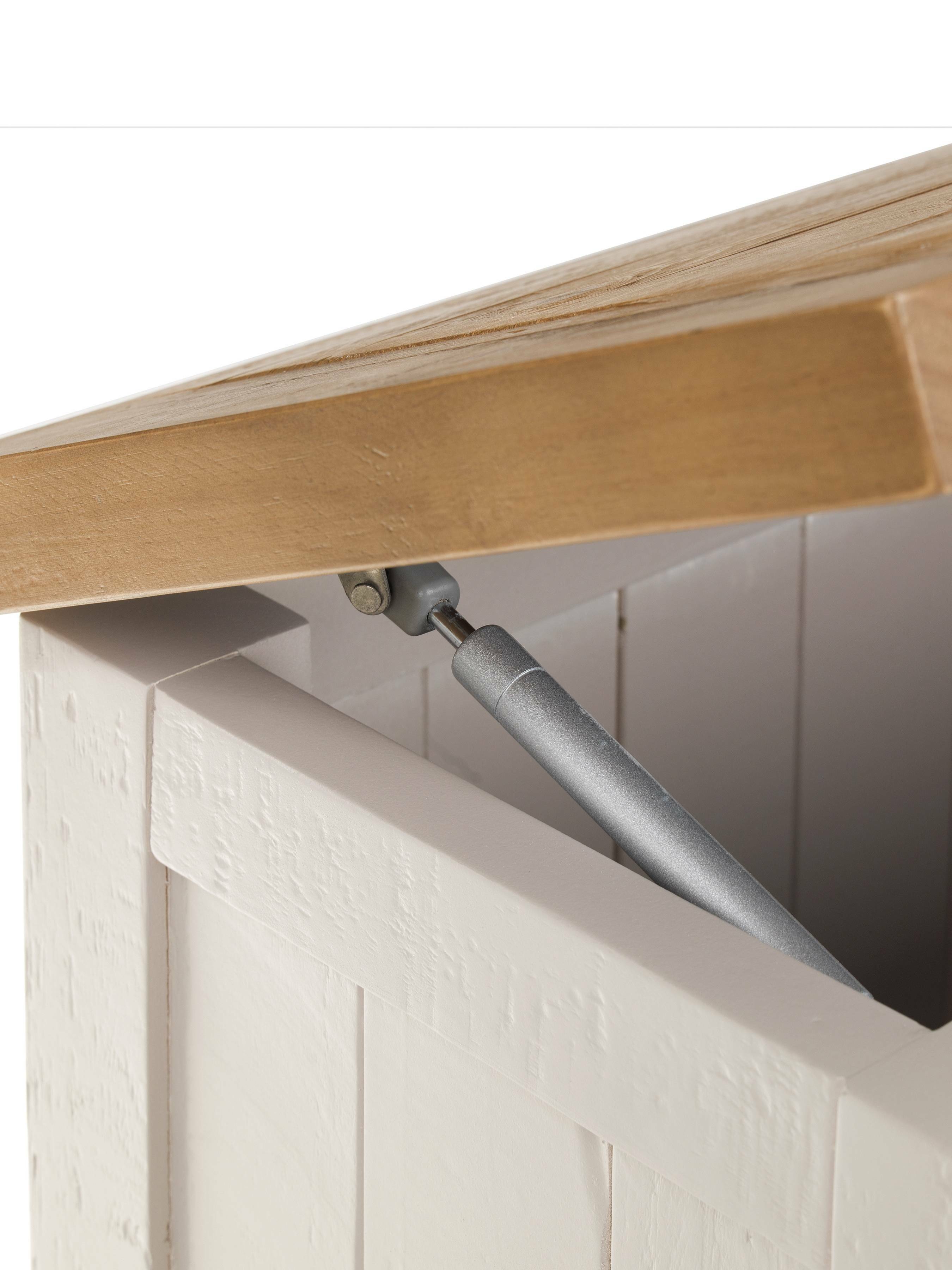 Maple Grey Pine Wood Storage Bench